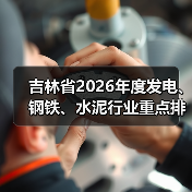 吉林省2026年度发电、钢铁、水泥行业重点排放单位名录（图1）
