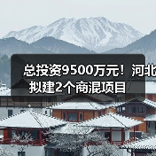 总投资9500万元！河北拟建2个商混项目（图3）