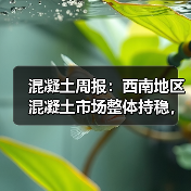 混凝土周报：西南地区混凝土市场整体持稳，成本传导有限（图3）