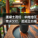 混凝土周报：中南地区需求欠佳，混凝土价格弱稳为主