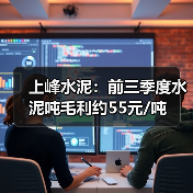 上峰水泥：前三季度水泥吨毛利约55元/吨（图3）