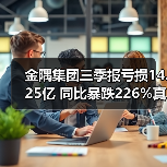 金隅集团三季报亏损14.25亿 同比暴跌226%真相揭秘