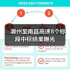 潮州至南昌高速8个标段中标结果曝光