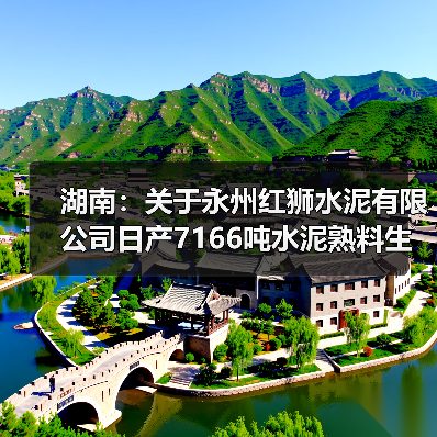 湖南：关于永州红狮水泥有限公司日产7166吨水泥熟料生产线项目补充产能置换方案的公告（图3）