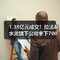 1.38亿元成交！拉法基水泥旗下公司拿下700万t/a砂石矿（图1）