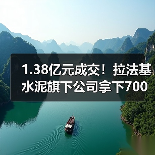 1.38亿元成交！拉法基水泥旗下公司拿下700万t/a砂石矿（图3）