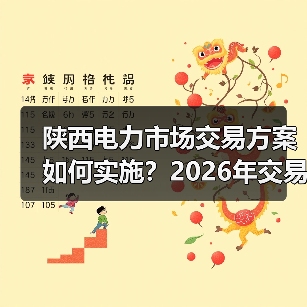 陕西电力市场交易方案如何实施？2026年交易规则详解