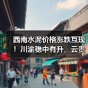 西南水泥价格涨跌互现！川渝稳中有升，云贵阴雨致下行
