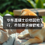 华东混凝土价格弱势下行，市场需求疲软难涨