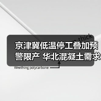 京津冀低温停工叠加预警限产 华北混凝土需求双弱？（图4）