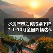 水泥产量为何持续下降？1-10月全国降幅达6.7%（图3）