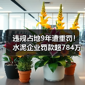 违规占地9年遭重罚！水泥企业罚款超784万元