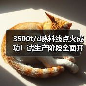 3500t/d熟料线点火成功!试生产阶段全面开启(图1) 3500t/d熟料线点火成功!试生产阶段全面开启(图1)