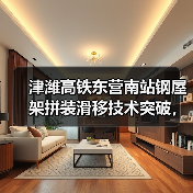 津潍高铁东营南站钢屋架拼装滑移技术突破,解决跨铁路施工难题(图2) 津潍高铁东营南站钢屋架拼装滑移技术突破,解决跨铁路施工难题(图2)