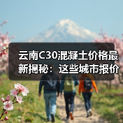云南C30混凝土价格最新揭秘：这些城市报价相差近100元（图3）