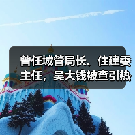 曾任城管局长、住建委主任,吴大钱被查引热议(图2) 曾任城管局长、住建委主任,吴大钱被查引热议(图2)