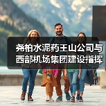 尧柏水泥药王山公司与西部机场集团建设指挥部交流合作