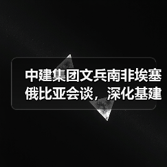 中建集团文兵南非埃塞俄比亚会谈，深化基建合作推动中非发展