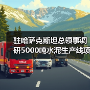 驻哈萨克斯坦总领事调研5000吨水泥生产线项目（图4）