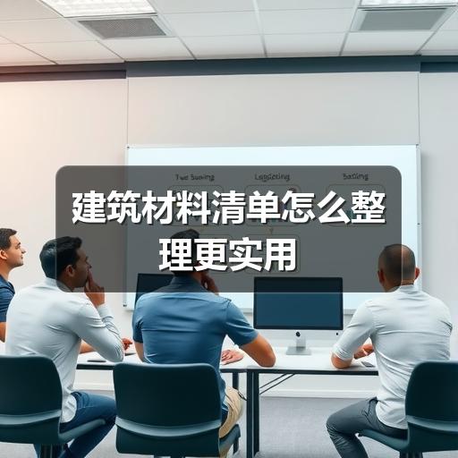 建筑材料清单怎么整理更实用(图1) 建筑材料清单怎么整理更实用